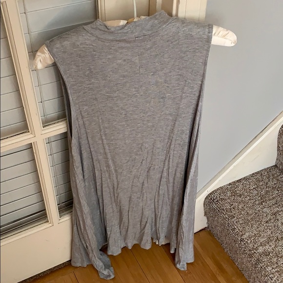 Aiden Y Light Grey High Neck Tunic Dress - Picture 2 of 4